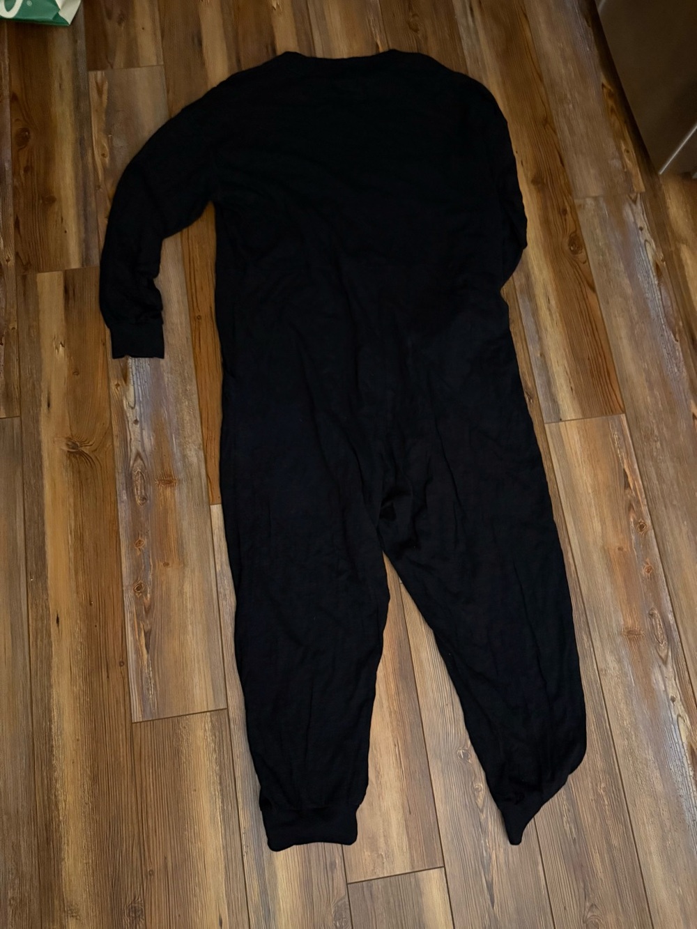 NATURAL LIFE Black Long-Sleeve Jumpsuit Romper - Picture 4 of 4